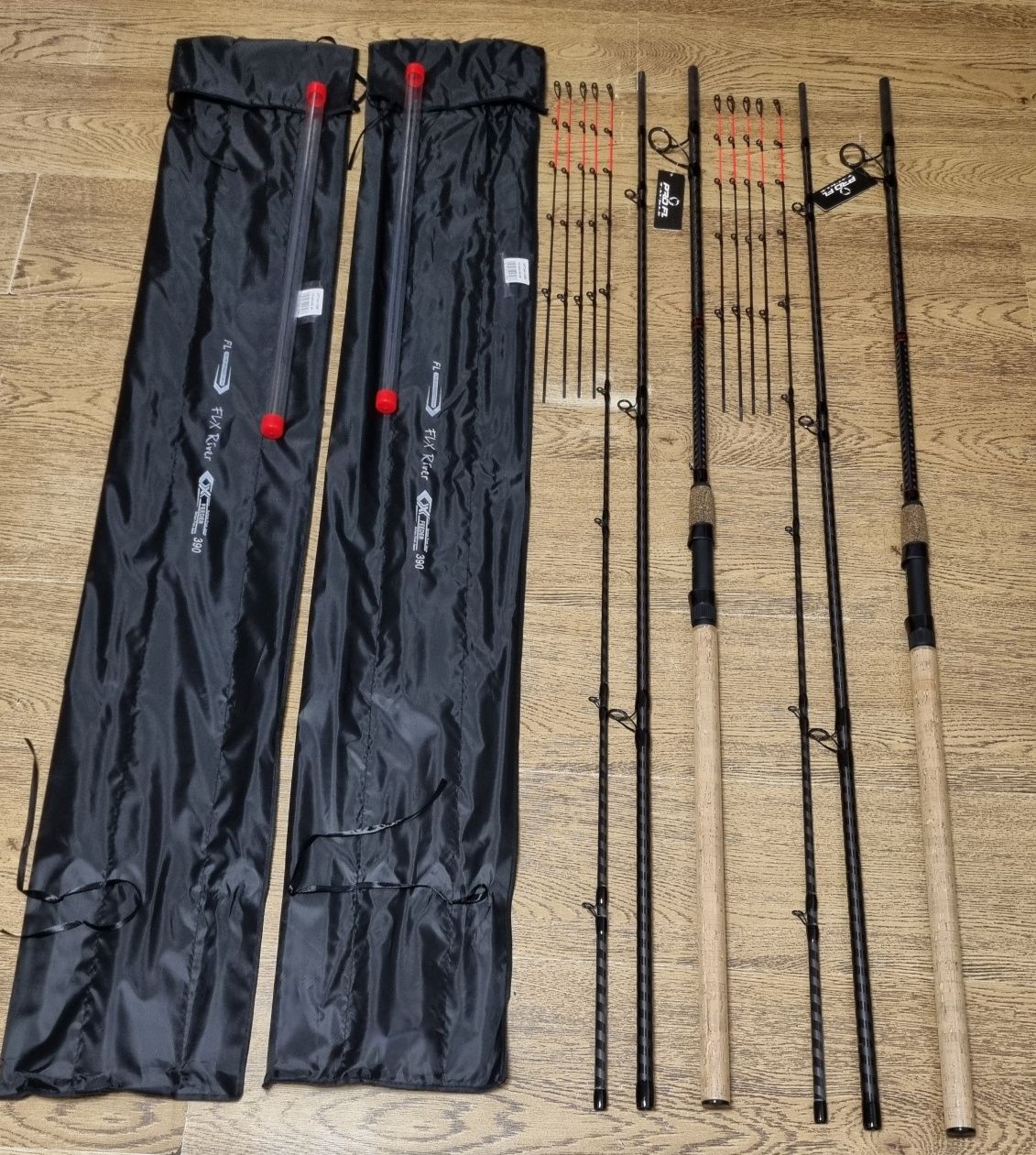 SET 2 Lansete Feeder FL FLX River 3.90m/100-250gr/3seg