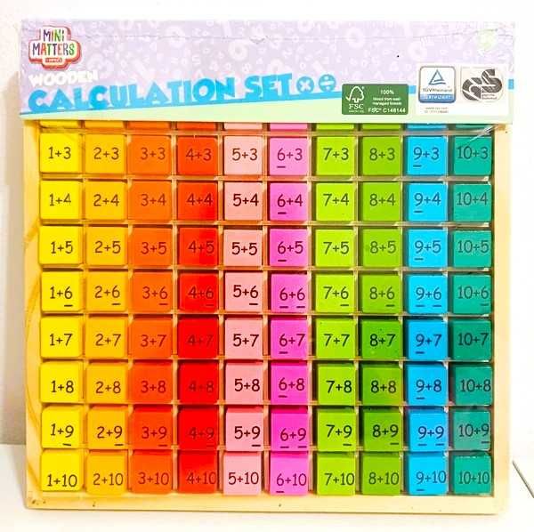 Joc matematic "Tabelul de adunare - Mini Matters 3+ Cuburi de numarare