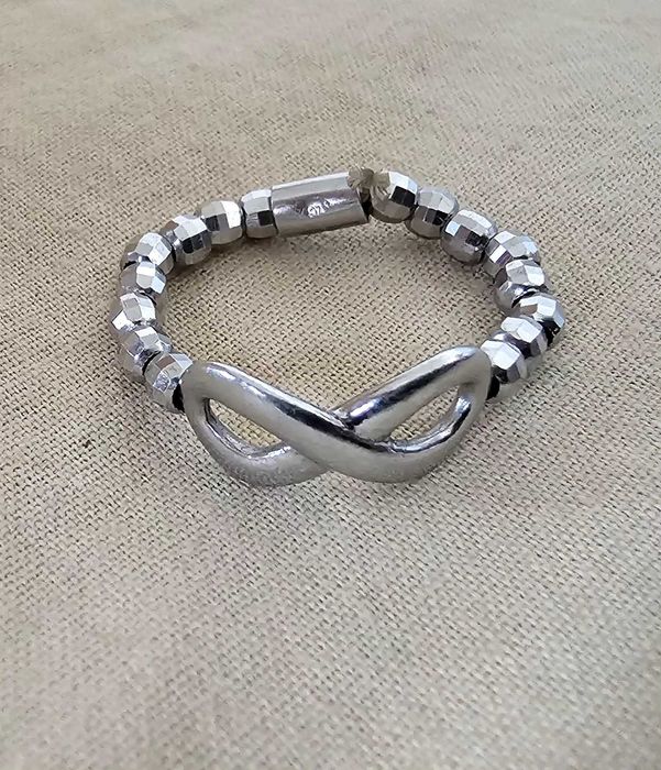 Сребърни обеци 925 , сребърен пръстен за всички размер с ластик