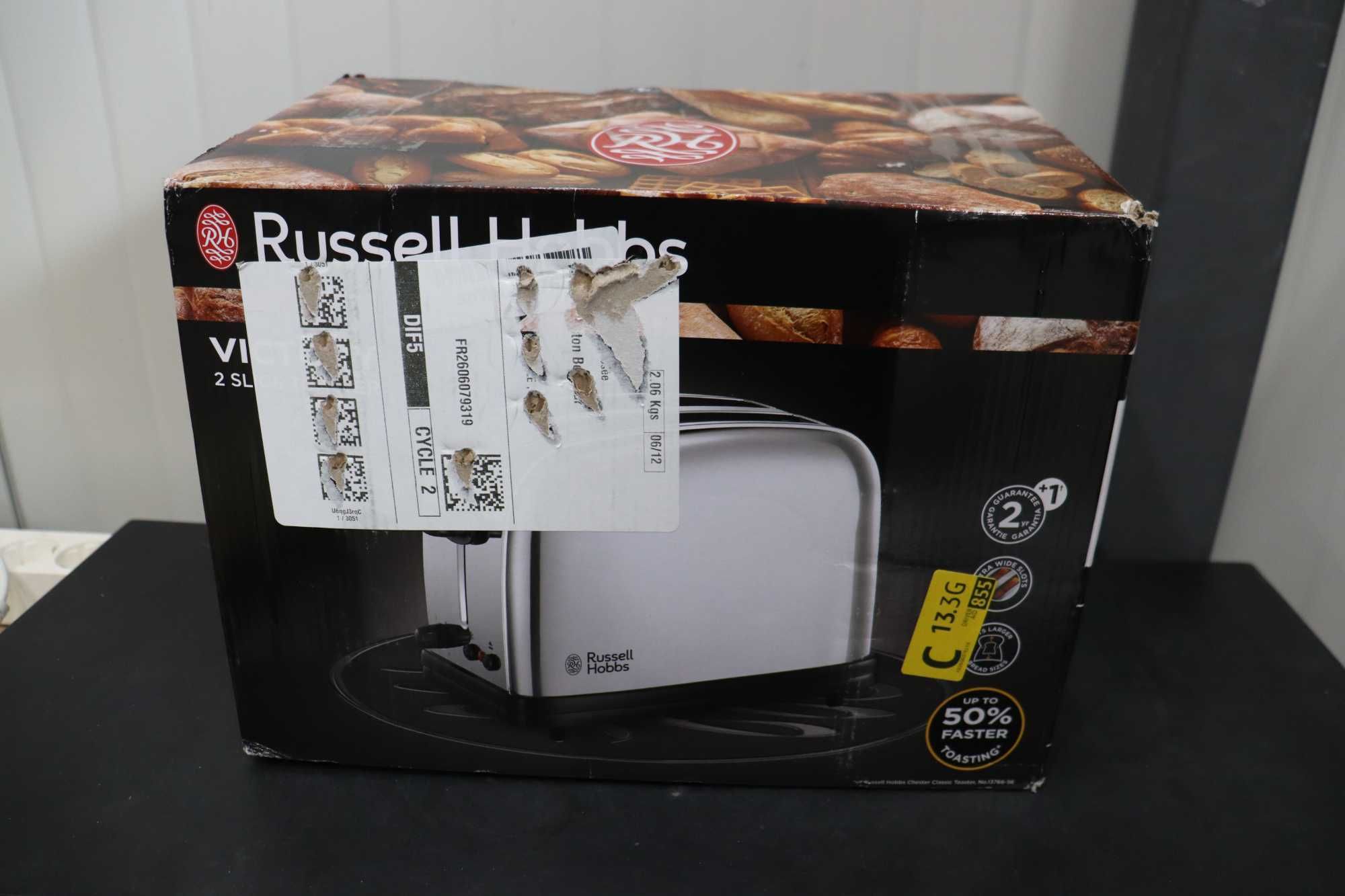 Огледален тостер Victory RUSSELL HOBBS 1200W, Инокс/Черен