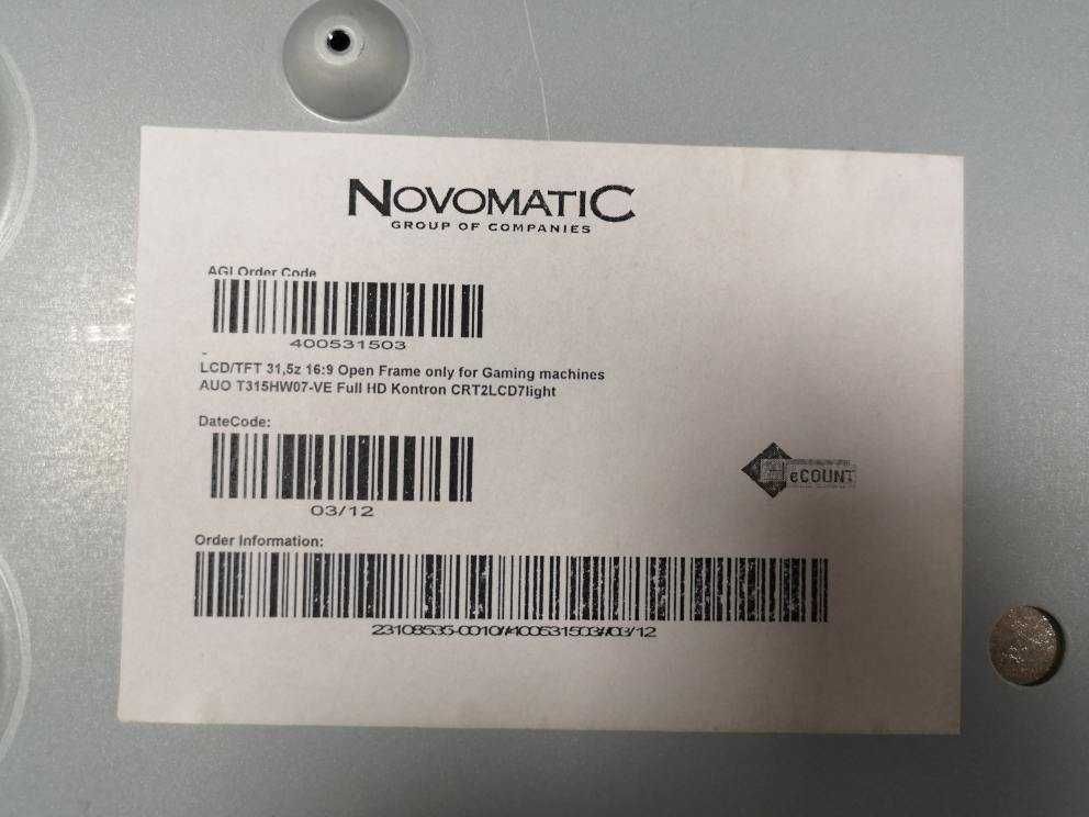 Monitor Novomatic 32″ , 1920×1080, 16:9