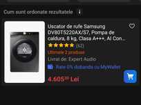 Vand Uscator Rufe Samsung