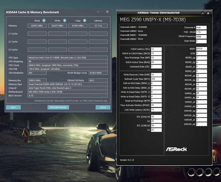 32GB DDR4 3600MT/s Cl16, GSKILL, B-Die.