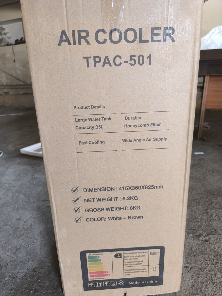 Водяной охладитель Air Cooler TPAC-501 30 L Optom dona 24 7 Dastavka