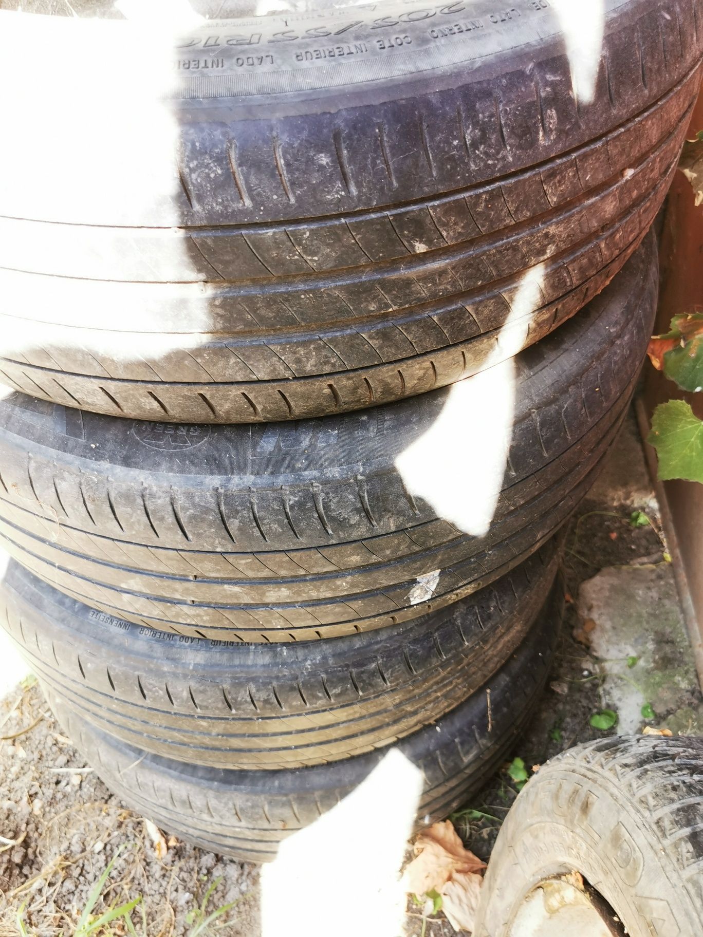2 cauciucuri michelin de vara folosite 205/55/r16
