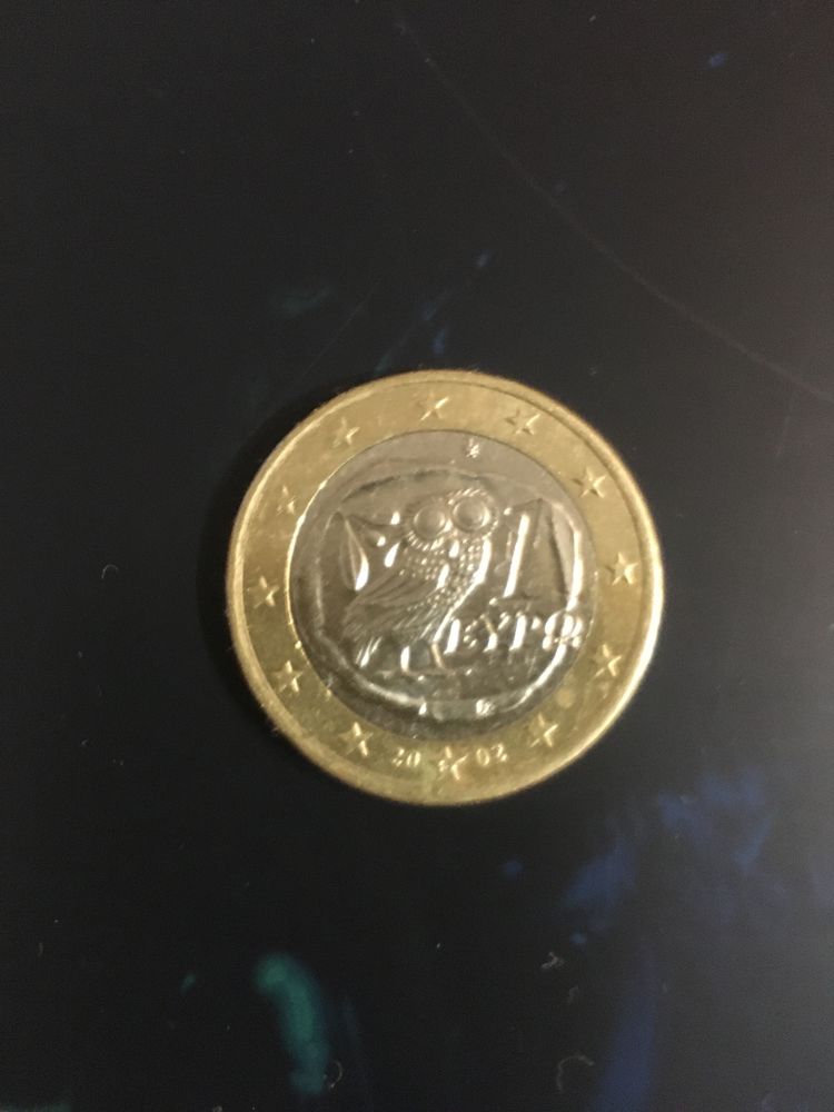 Moneda 1 Euro Grecia cu erori cu “S” in stea