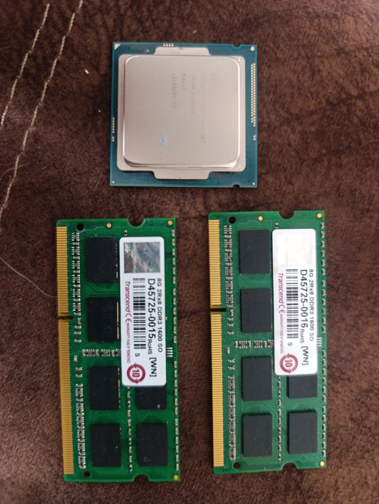 Процессор i3 4160T lga 1150 + ОЗУ DDR3 8gb 2 плашки
