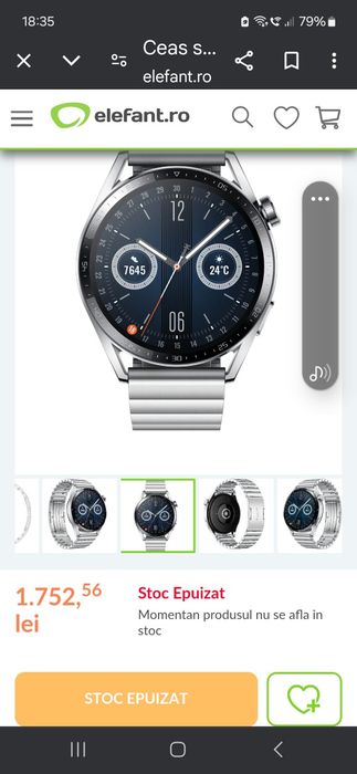 Ceas smartwatch huaweigt3 inpecabil