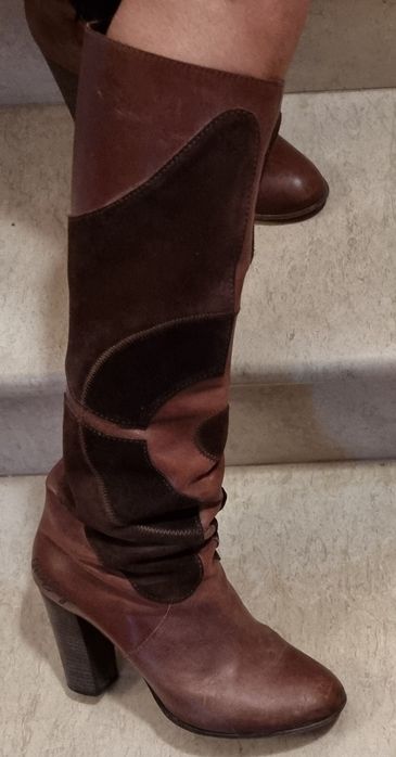 Кожени ботуши  Miss Sixty