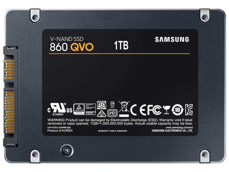 Solid-State Drive (SSD) Samsung 860 QVO, 1TB, V-NAND, SATA III, 2.5"