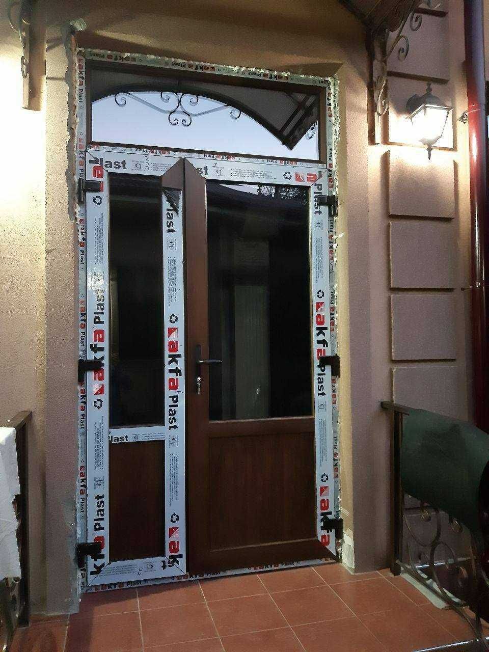 Akfa eshik rom Kaliyonniy oyna Termo Акфа дверь и окно Витраж Термо