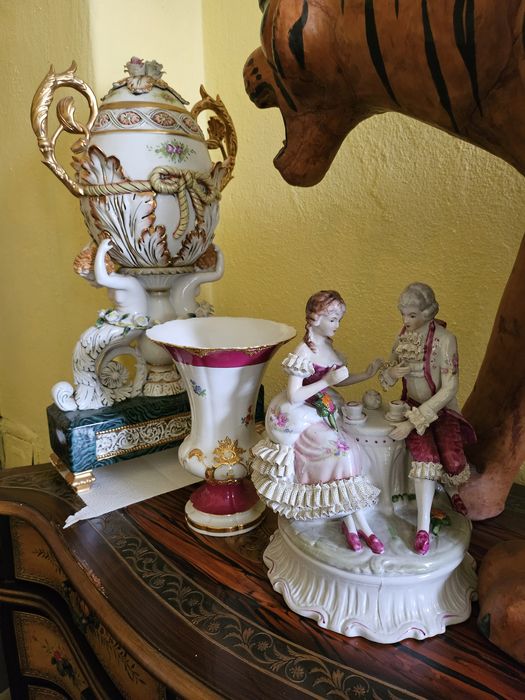 Италианска порцеланова ваза каподимонте