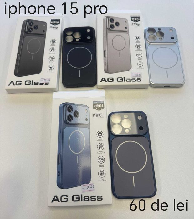 Huse, Folii, Cabluri iPhone 15 Pro - Montaj gratuit folie