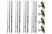 Set 4 Lansete Diamant Alb Next Carp, lungime 3,60 m, 3.5 Lbs, Carbon 8