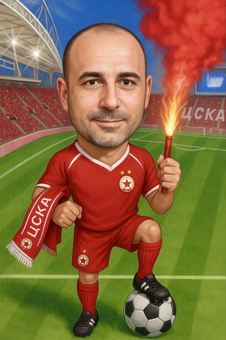 Карикатура! До 24h от 30лв!+ПОДАРЪК персонализирана картичка !