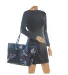Geanta noua Coach reversibila tote in signature canvas peony print