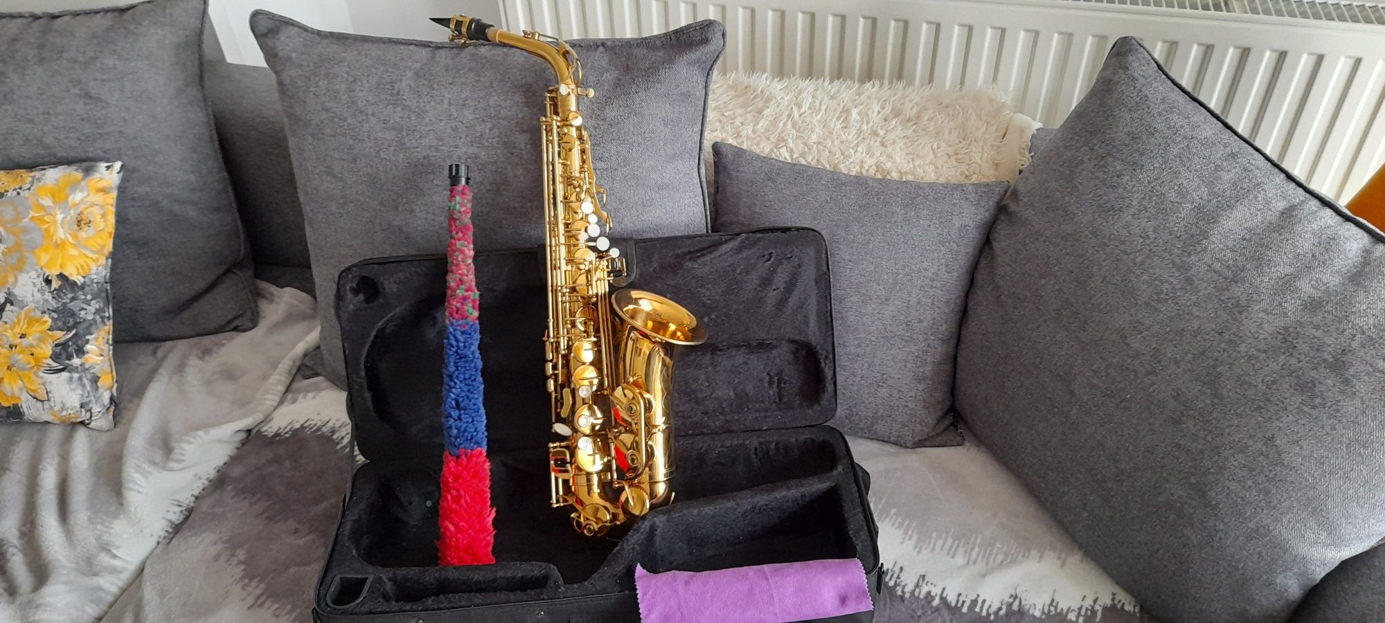 Schwarz Alto Saxophone