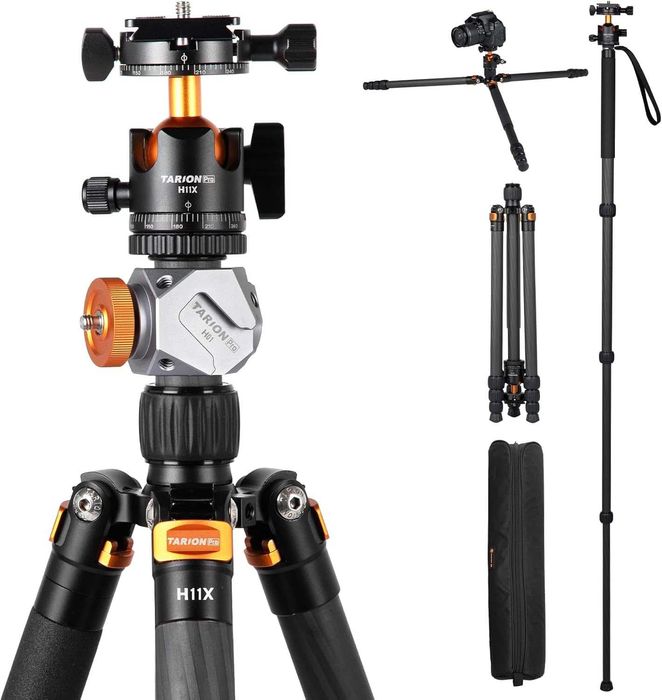 Trepied Fibra de Carbon Foto/Video Max 10 Kg - NOU -