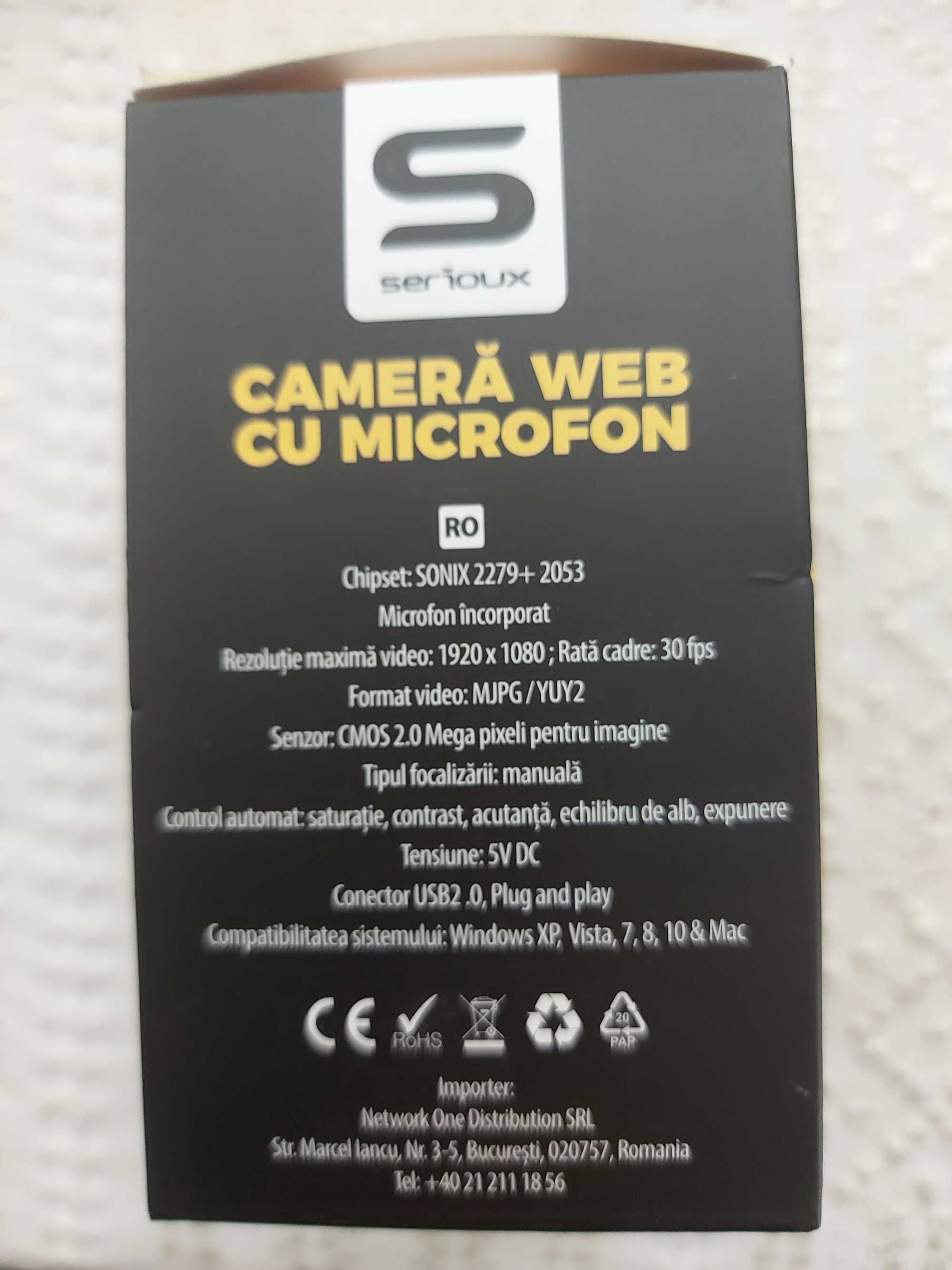 Camera WEB cu microfon Full HD 1080p