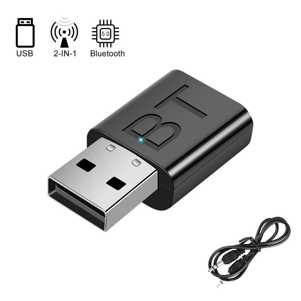 Bluetooth USB Аудио приемник - предавател 2 в 1 мини, 3.5mm жак