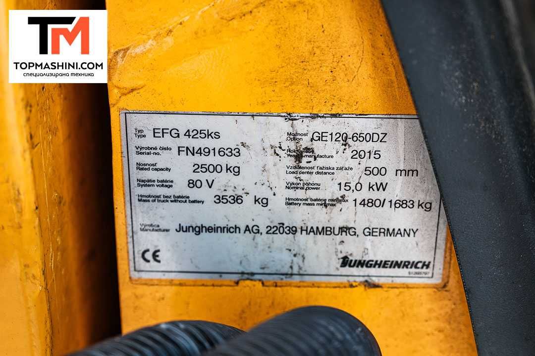 Електрокар Jungheinrich EFG 425ks / ЛИЗИНГ