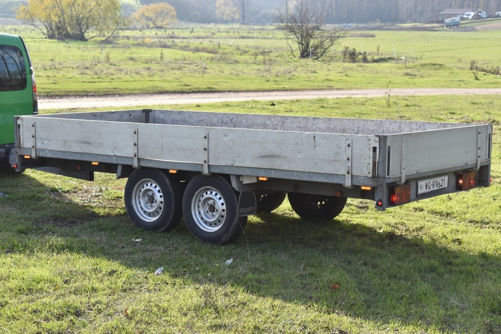 Remorca ANSSEMS 4,1 m X 1,8 m MMA 3000kg aluminiu stare excelenta