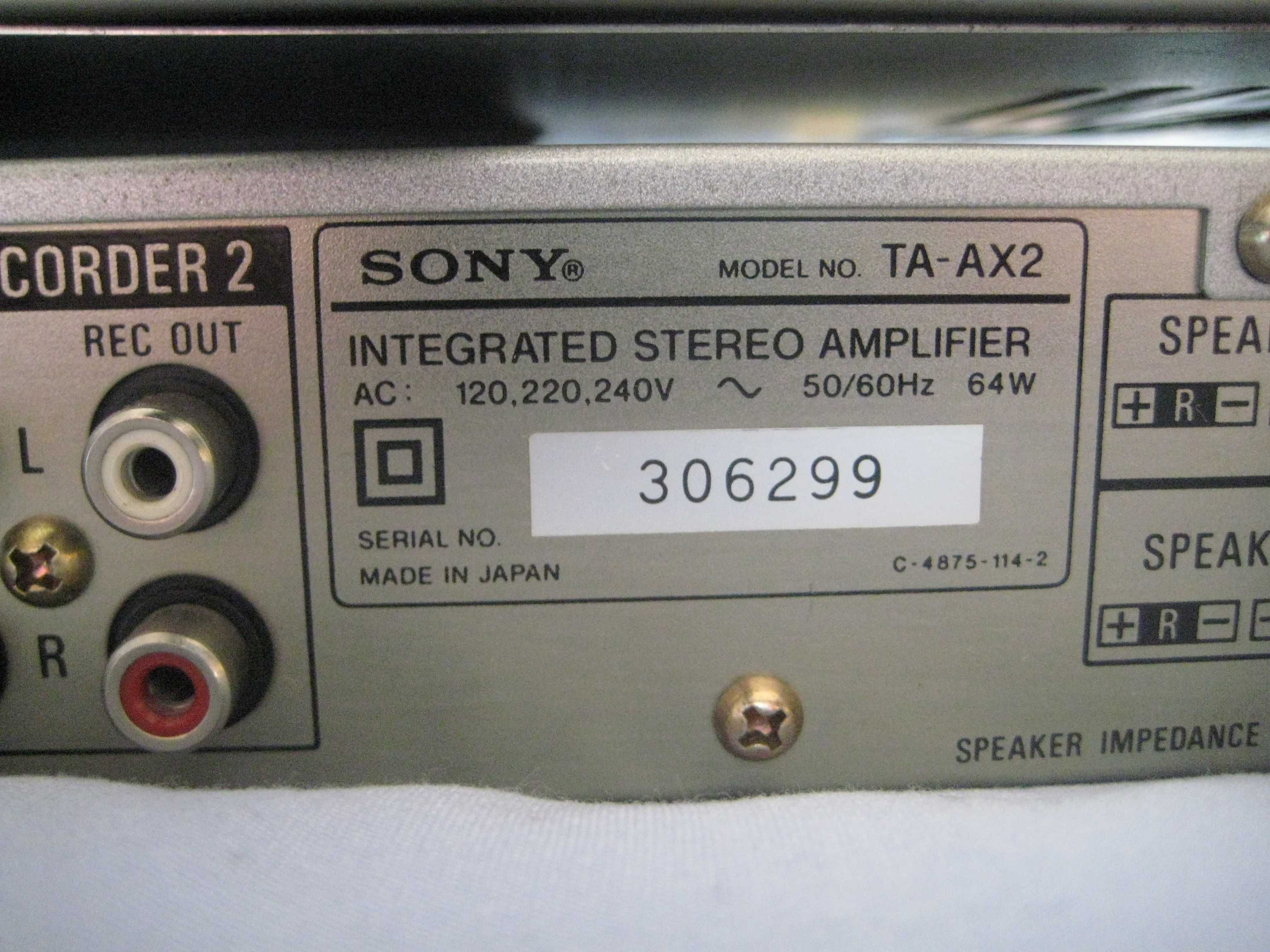 Продавам Sony TA-AX2 усилвател и ST-JX2S тунер Радио FM/MW от 1980 г.