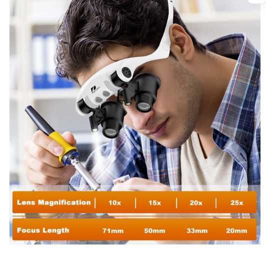 Ochelari cu lupa pentru reparatii telefoane si ceasuri