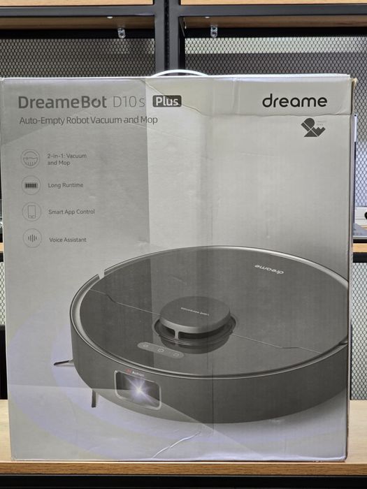 Робот-пылесос Dreame D10s Plus, цвет: черный, 0751/10