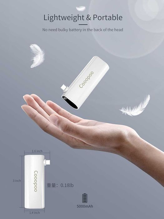 Комплект батерии за Meta Quest 3 и 2 Cooopoo 2x5000mAh леки