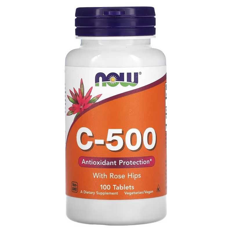NOW Foods NOW C-500 Rose Hips C-500 с шиповником