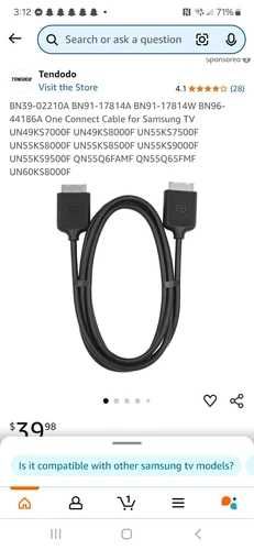 Samsung ONE CONNECT Cablu BN39-02210A / BN39-02248A 1.9M