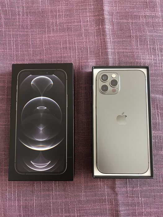 iPhone 12 Pro 128GB Graphite – отлично състояние, с кутия