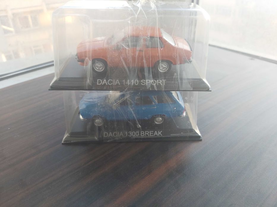 Obiecte colectie machete metalice Dacia 1410 Sport si Dacia Break 1300