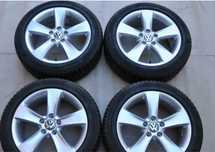 Jante plus cauciucuri passat cc r17