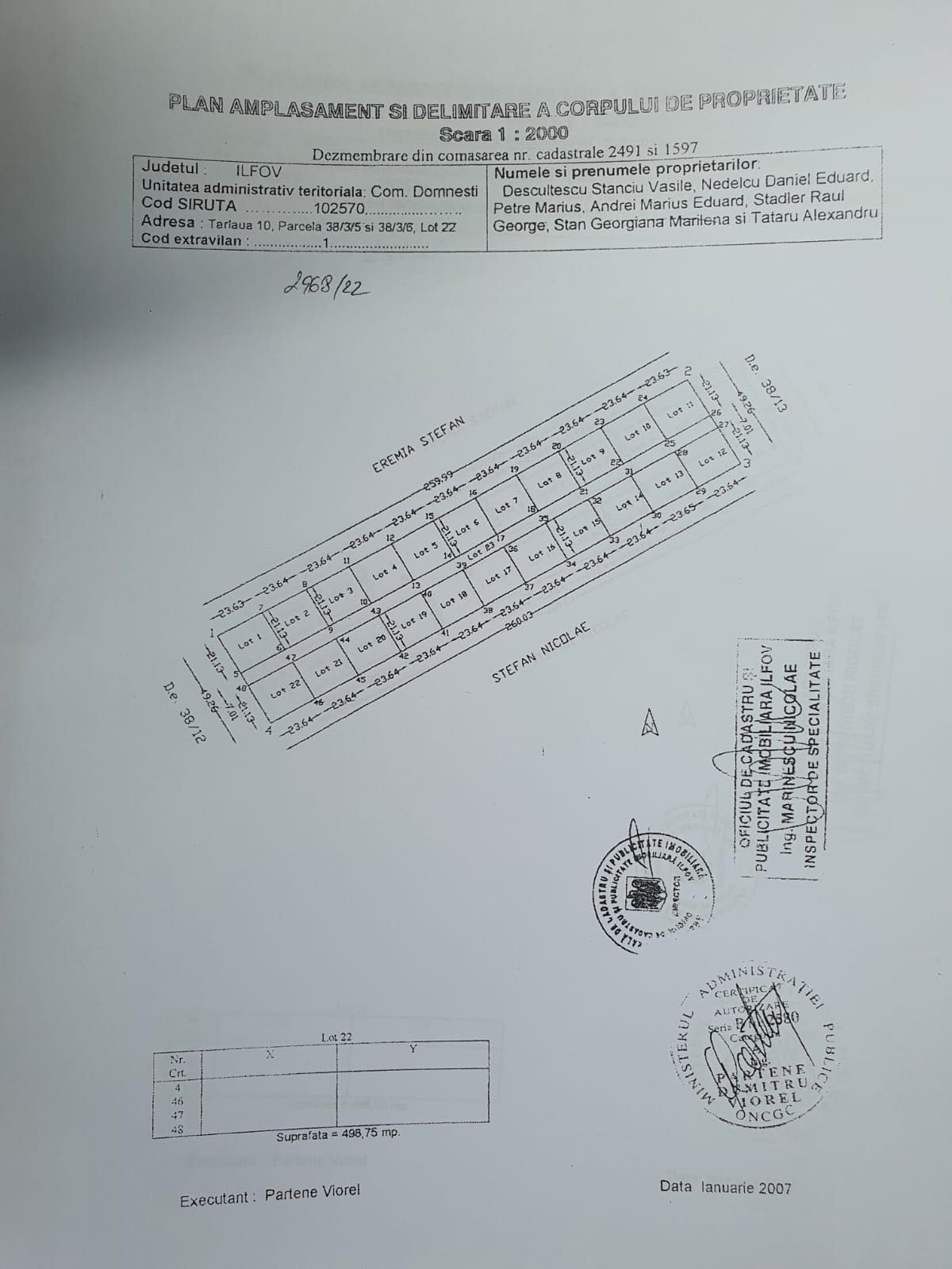 Vand teren 500 mp Domnesti