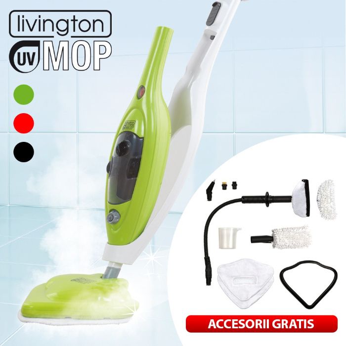 Mop electric lumina UV 8in1 jet abur curatat covoare grasime mucegai