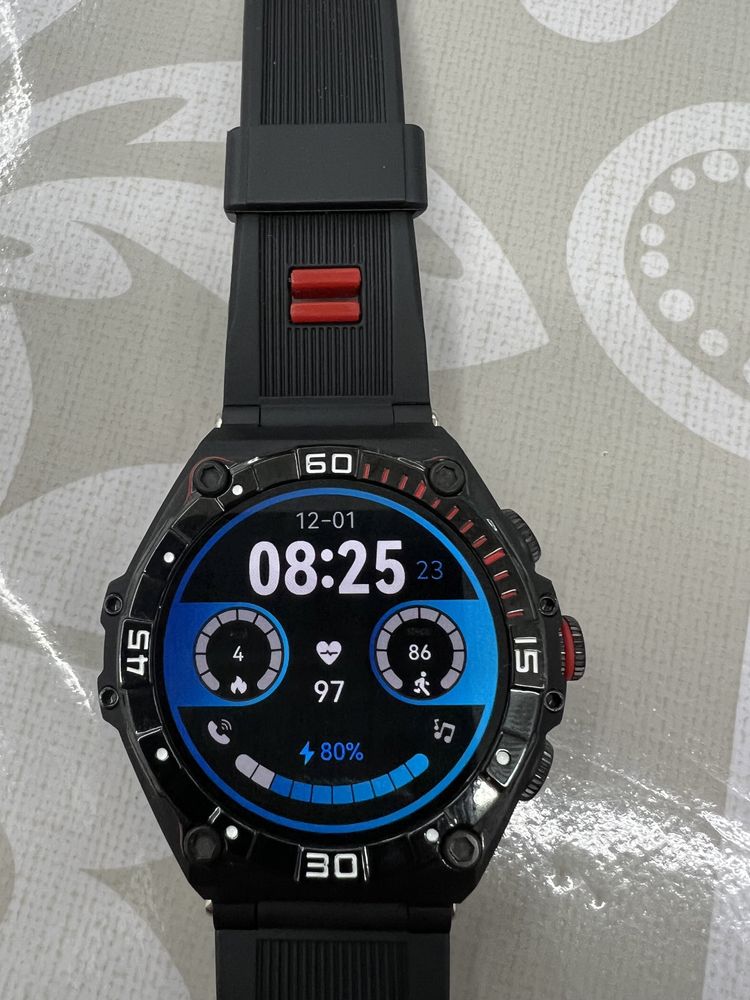 Smart watch! (culoarea negru&rosu)
