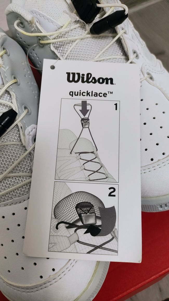 Pantofi sport Wilson pentru copii, noi, pentru tenis (zgura), 35 2/3