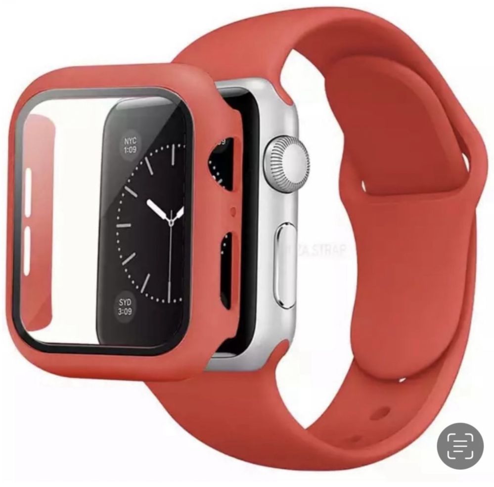 Curea Bratara cu Husa Direct, Compatibila Ceas Apple Watch Seria 1 - 9