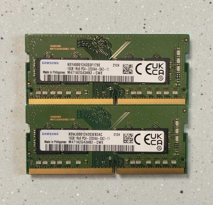 Memorie 32gb DDR4 3200, 2 x 16GB DDR4 3200 sodimm pentru Laptop