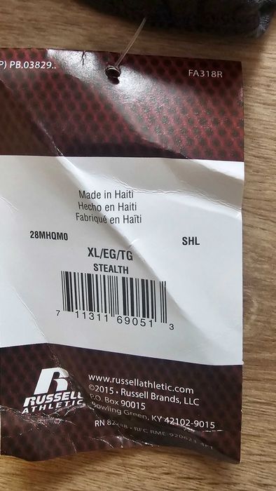 Tricou gri Russell Athletic nou cu eticheta mărimea XL