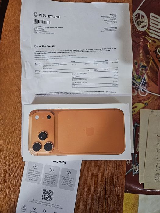 Iphone 17 pro max 256 GB