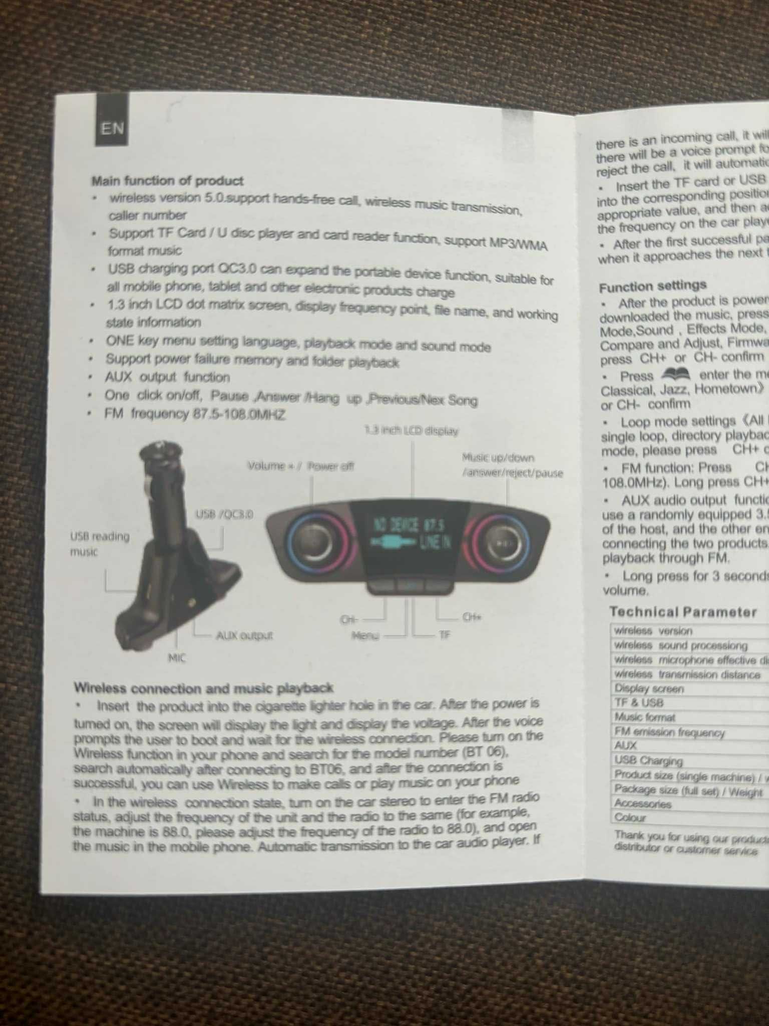 MP3 player, Трансмитер за кола