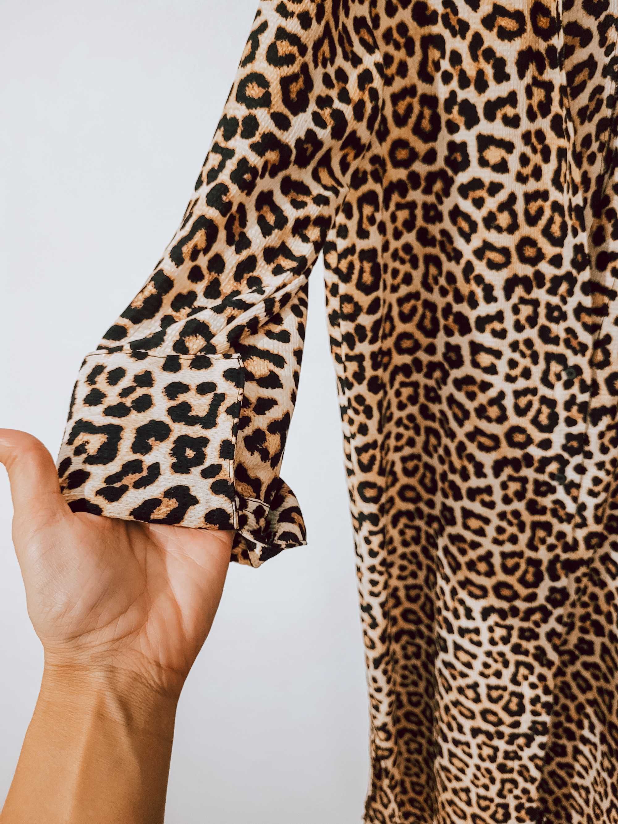 Rochie tip camasa-animal print