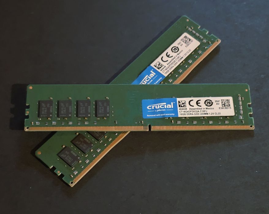 32GB RAM 3200MHz DDR4 Crucial