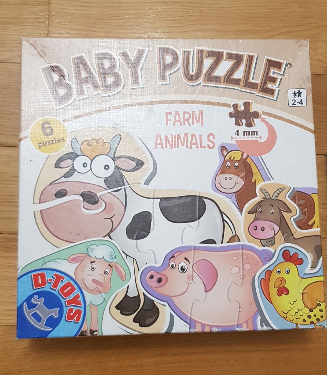 Puzzle D-Toys, Baby Puzzle Farm Animals