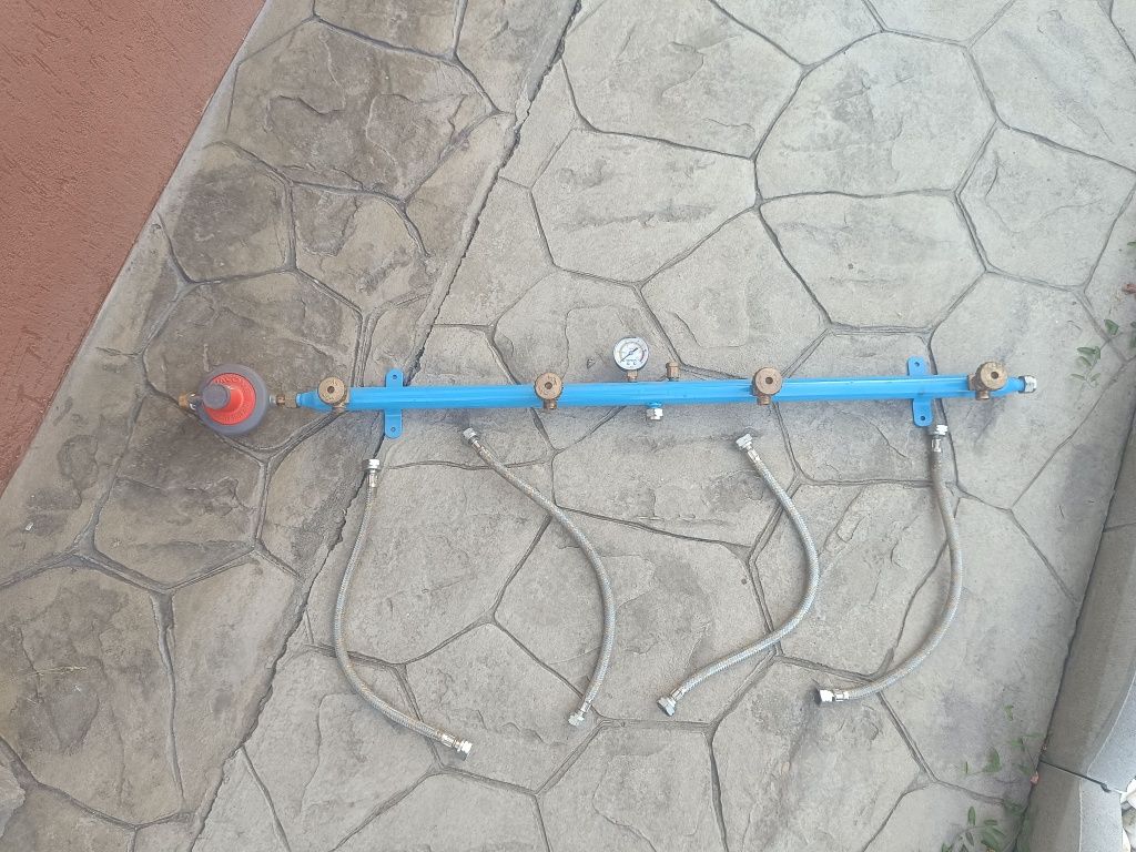 Butelii gpl 80 litri, centralina 4 posturi, regulator presiune 10 kg