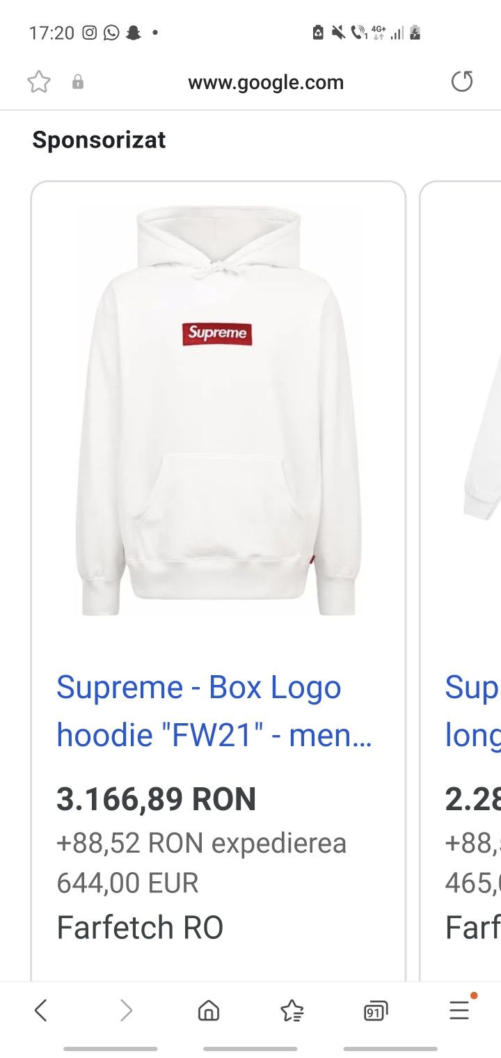 Supreme Box Logo hoodie "FW21"