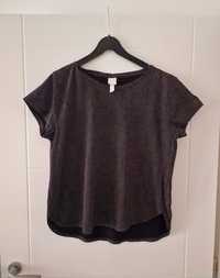Bluza  H&M ,negru metalizat, bumbac-marimea L